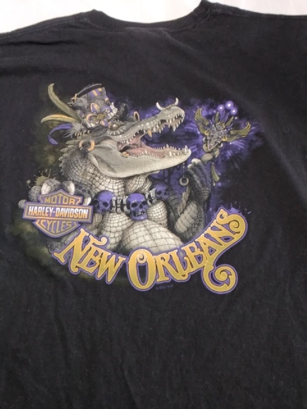 Harley-Davidson Bourbon Street , New Orleans Alligator Graphic 5XL T-Shirt , $27